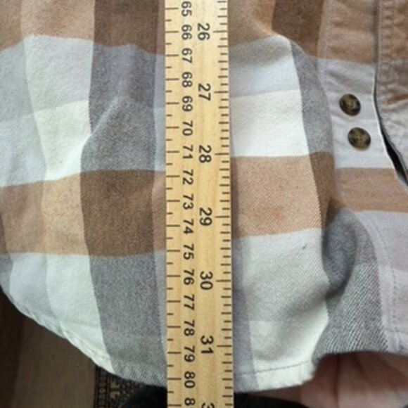 Carhartt Men XL 105078 Shacket Heavyweight Flannel Plaid Work Classic Relaxed - Picture 5 of 6